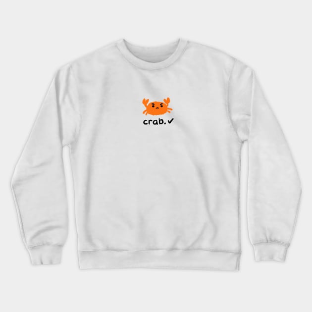 Crab Crewneck Sweatshirt by Extra Ordinary Comics